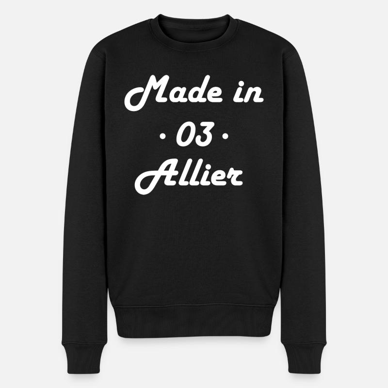 Made in Allier - Pull Premium bio Homme - noir