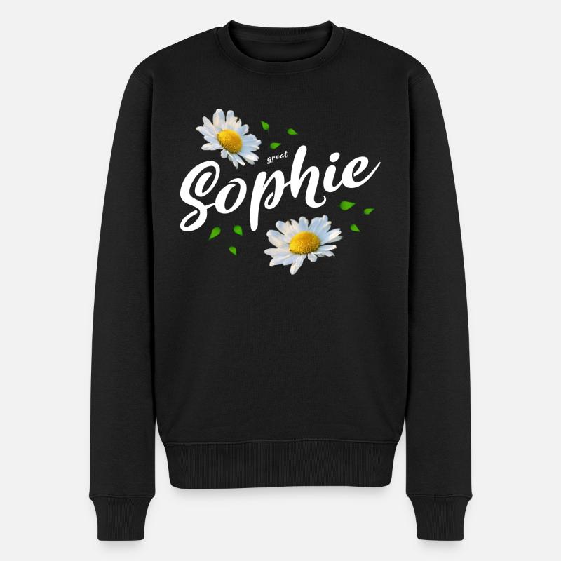 Sophie - Männer Premium Bio Pullover - Schwarz