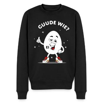 Ei Gute wie? - Männer Premium Bio Pullover - Schwarz - Vorne - Nico (187cm)
