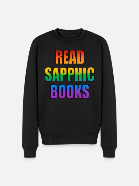 Read Sapphic Books - Men's Premium Organic Jumper - black