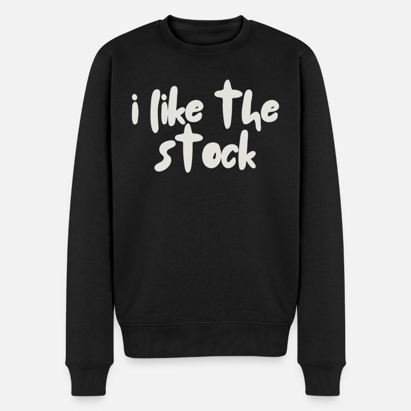 J’aime le stock - Pull Premium bio Homme - noir