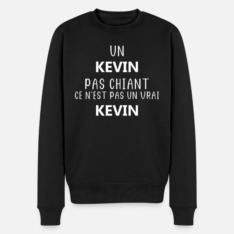 Un kevin pas chiant ce n'est pas un vrai kevin - Pull Premium bio Homme - noir