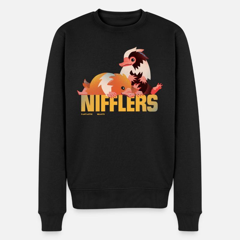 Phantastische Tierwesen 3 Niffler Zusammen - Männer Premium Bio Pullover - Schwarz