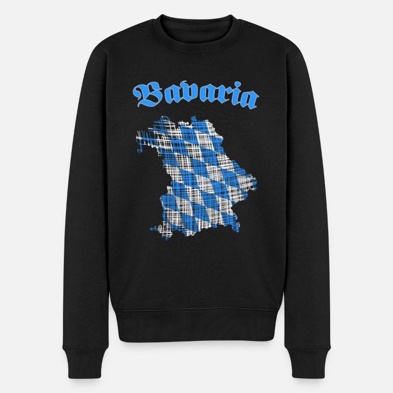 Bavaria Bayern - Männer Premium Bio Pullover - Schwarz