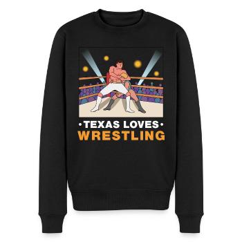Conception de lutte au Texas pour les fiers fans du Texas - Pull Premium bio Homme - noir - Devant - Nico (187cm)
