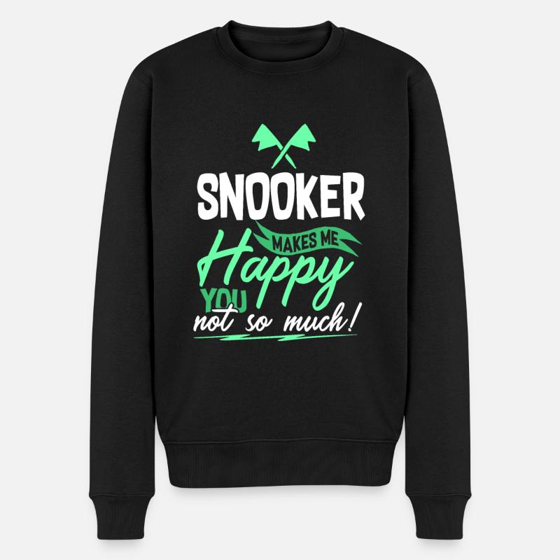 Snooker Billard - Pull Premium bio Homme - noir