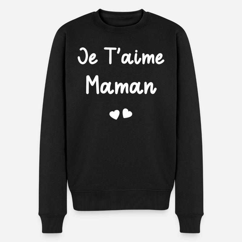 je t'aime Maman - Pull Premium bio Homme - noir