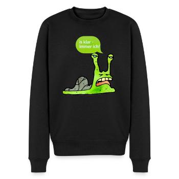 immer ich - Männer Premium Bio Pullover - Schwarz - Vorne - Nico (187cm)