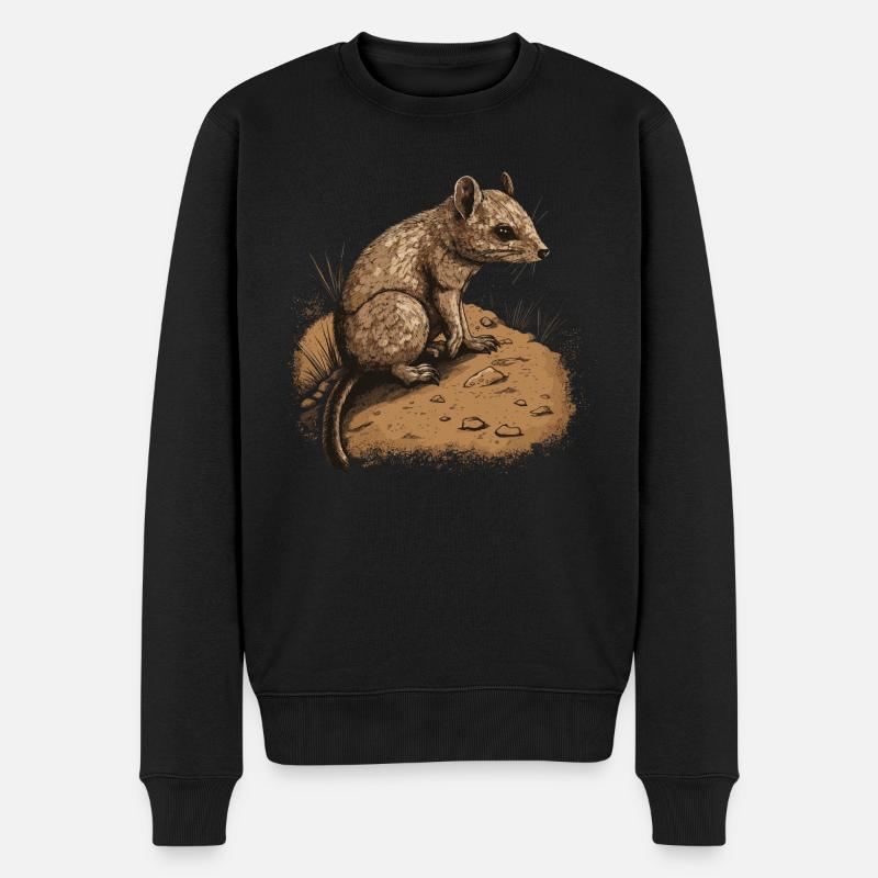 Souris Gerbille Animal - Pull Premium bio Homme - noir