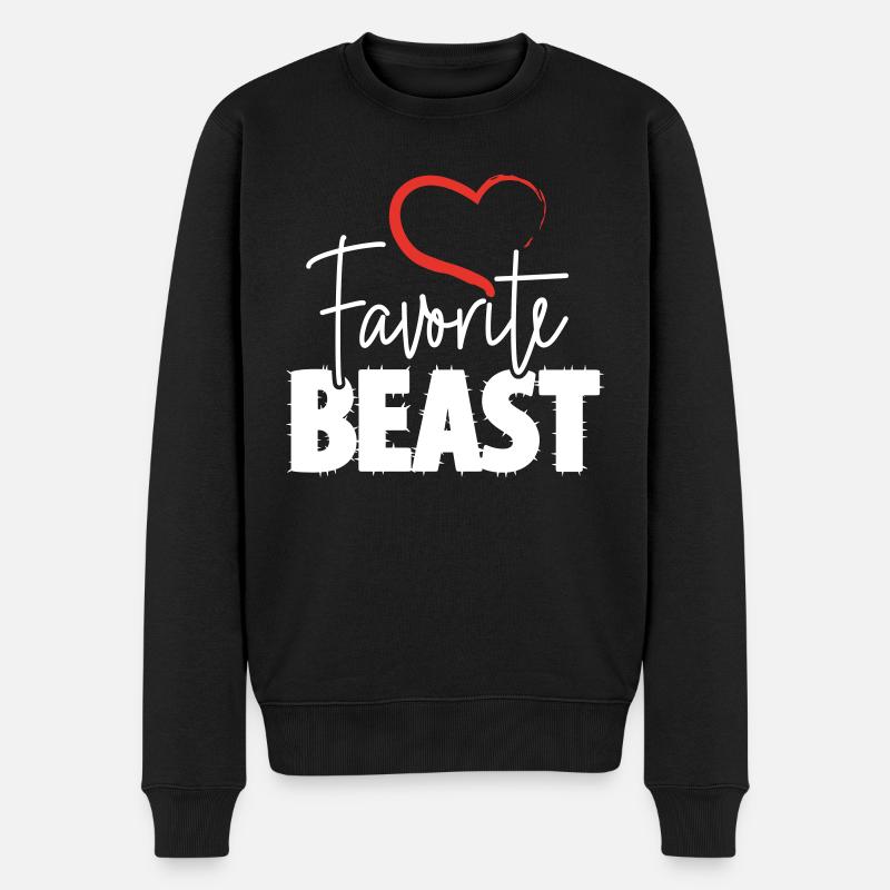 Favorite Beast - Männer Premium Bio Pullover - Schwarz