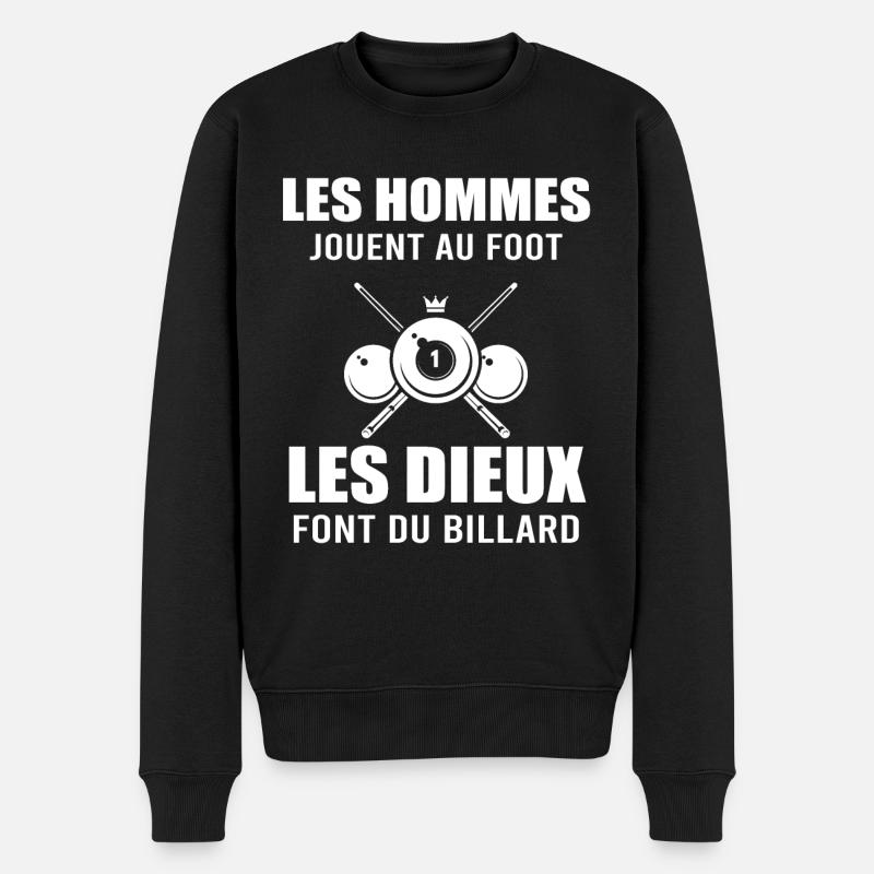 Billard / Joueur de billard - Pull Premium bio Homme - noir