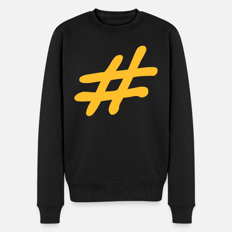 Hashtag - Pull Premium bio Homme - noir