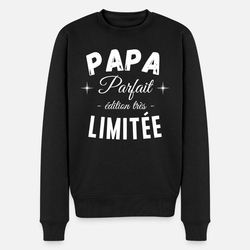 Papa parfait, édition très limitée - meilleur papa - Pull Premium bio Homme - noir
