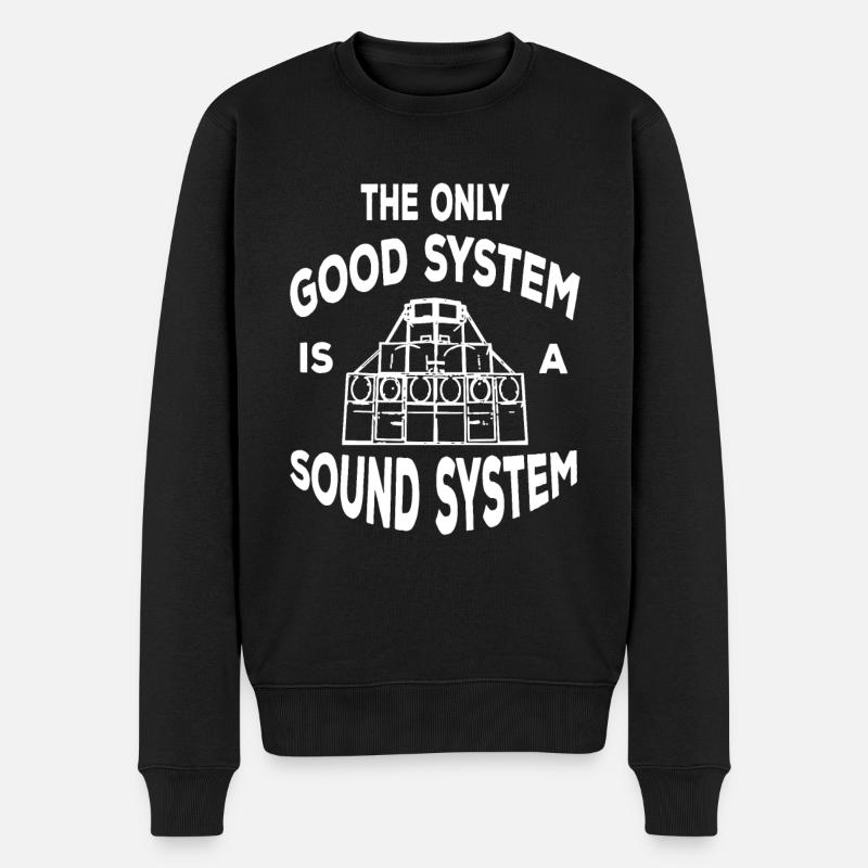 The Only Good System Is A Soundsystem Tekno 23 - Pull Premium bio Homme - noir