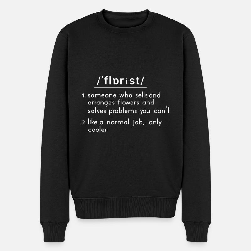 Fleuriste Fleurs Fleurs Fleuriste - Pull Premium bio Homme - noir