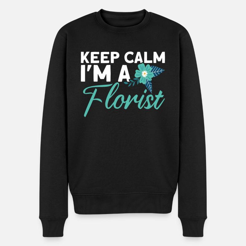 Fleuriste Fleurs Fleurs Fleuriste - Pull Premium bio Homme - noir