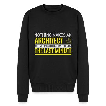 Architecte Cadeau Profession Architecture Emploi Architecte - Pull Premium bio Homme - noir - Devant - Nico (187cm)