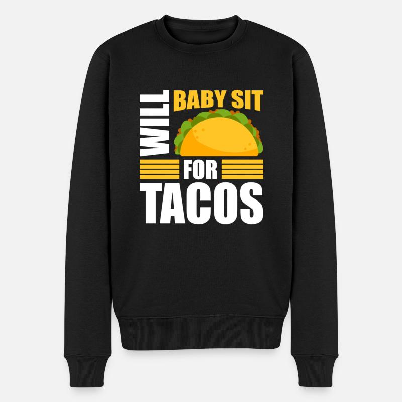 Babysitter Geschenk Babysitting Bester Babysitter - Männer Premium Bio Pullover - Schwarz