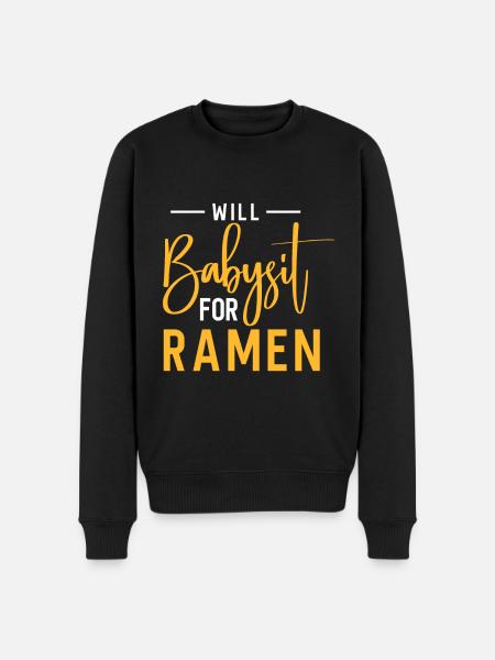 Babysitter Gift Babysitting Best Babysitter - Men's Premium Organic Jumper - black