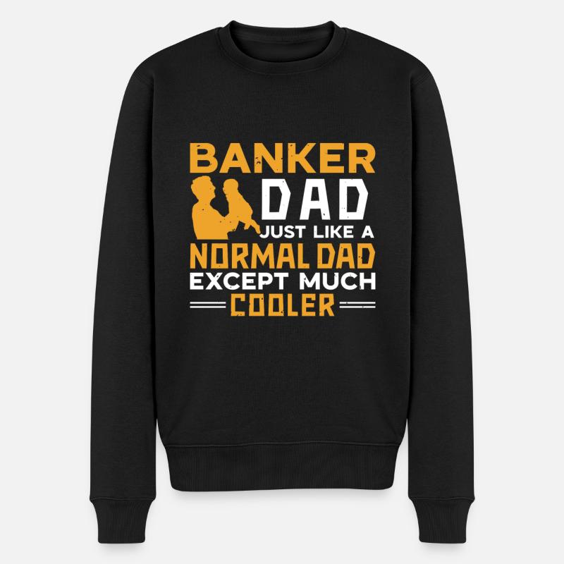 Banquier Banque Argent Banquier - Pull Premium bio Homme - noir