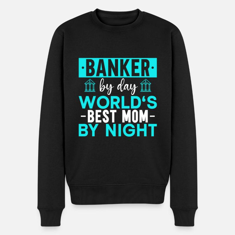 Banquier Banque Argent Banquier - Pull Premium bio Homme - noir