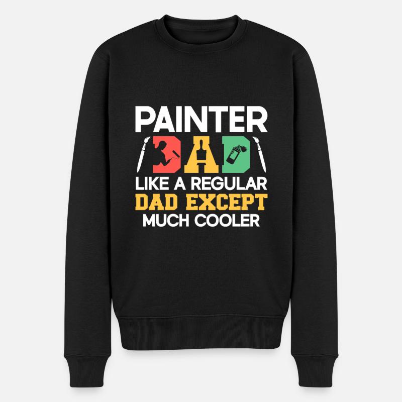 Maler Geschenk Malerei Künstler Malermeister - Männer Premium Bio Pullover - Schwarz