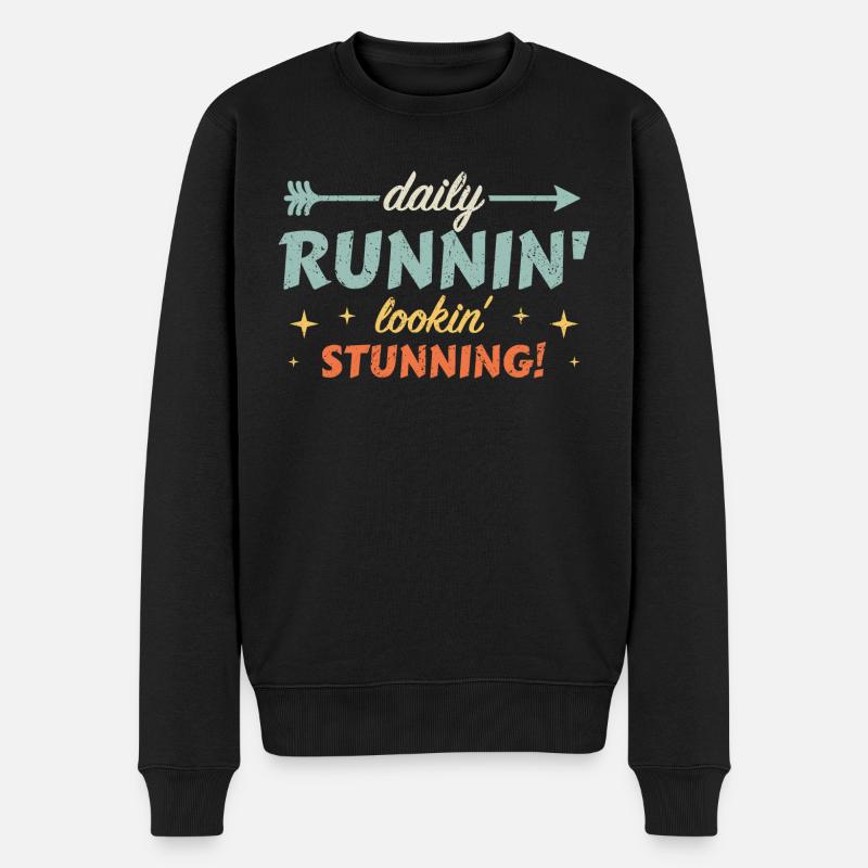 Daily Runnin' - Lookin' Stunning! - Pull Premium bio Homme - noir