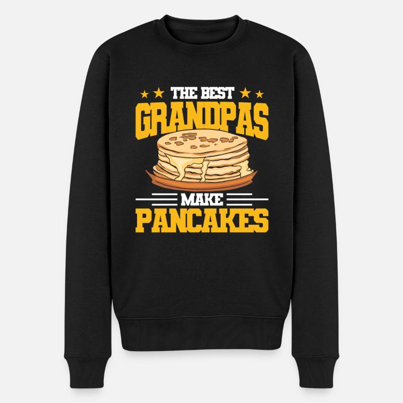 Pancake Lover Gift Pancake Dicton - Pull Premium bio Homme - noir