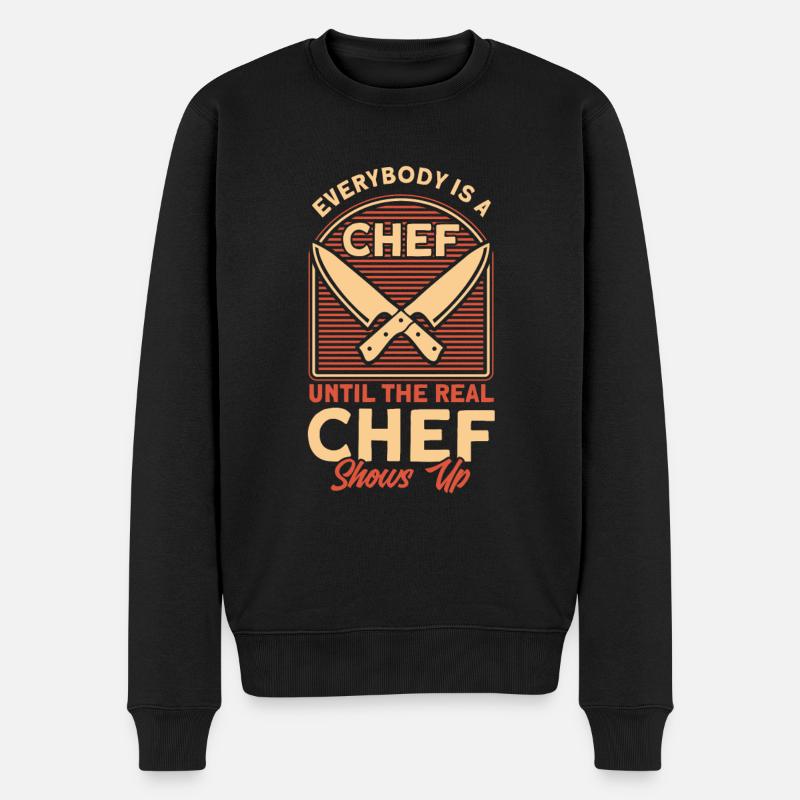 Chef disant cadeau cuisinier drôle - Pull Premium bio Homme - noir