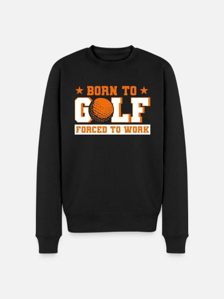 Golf gift for golfers - Men's Premium Organic Jumper - black