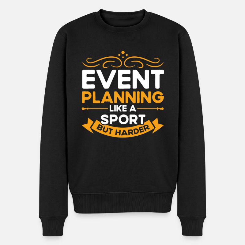 Eventplaner Hochzeitsplaner Event Manager - Männer Premium Bio Pullover - Schwarz