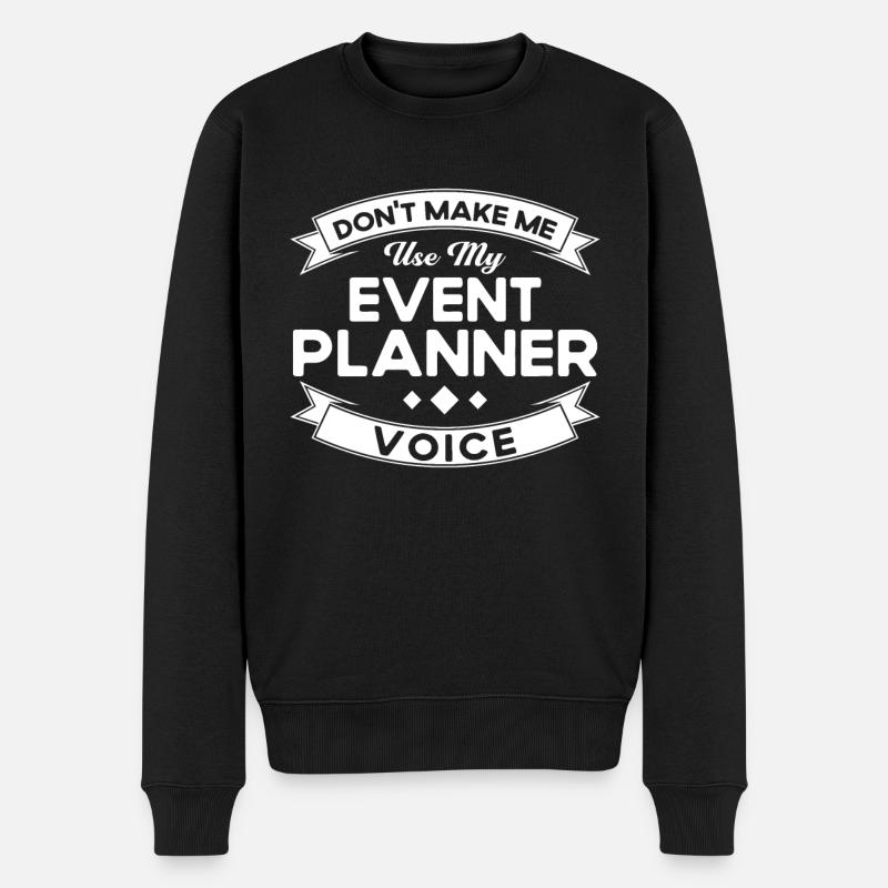 Eventplaner Hochzeitsplaner Event Manager - Männer Premium Bio Pullover - Schwarz