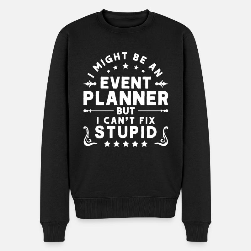 Eventplaner Hochzeitsplaner Event Manager - Männer Premium Bio Pullover - Schwarz