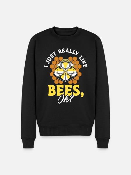 Beekeeping Beekeepers Bees Honey Beekeepers - Men's Premium Organic Jumper - black
