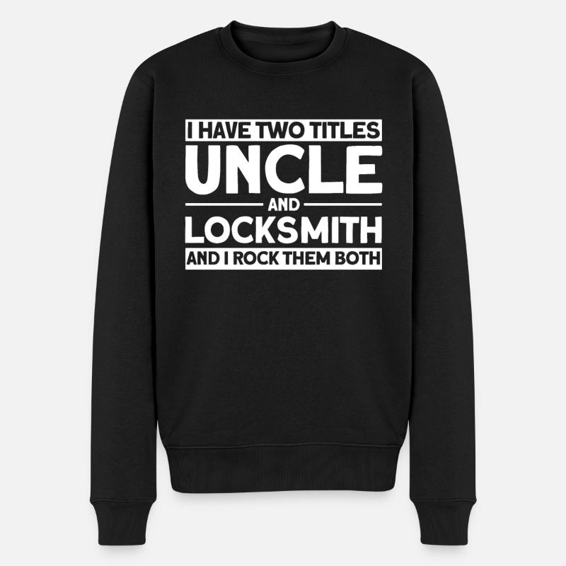 Locksmith Lock Picking Employee Locksmith - Men's Premium Organic Jumper - black