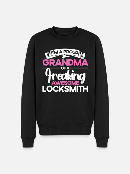 Locksmith Lock Picking Employee Locksmith - Men's Premium Organic Jumper - black