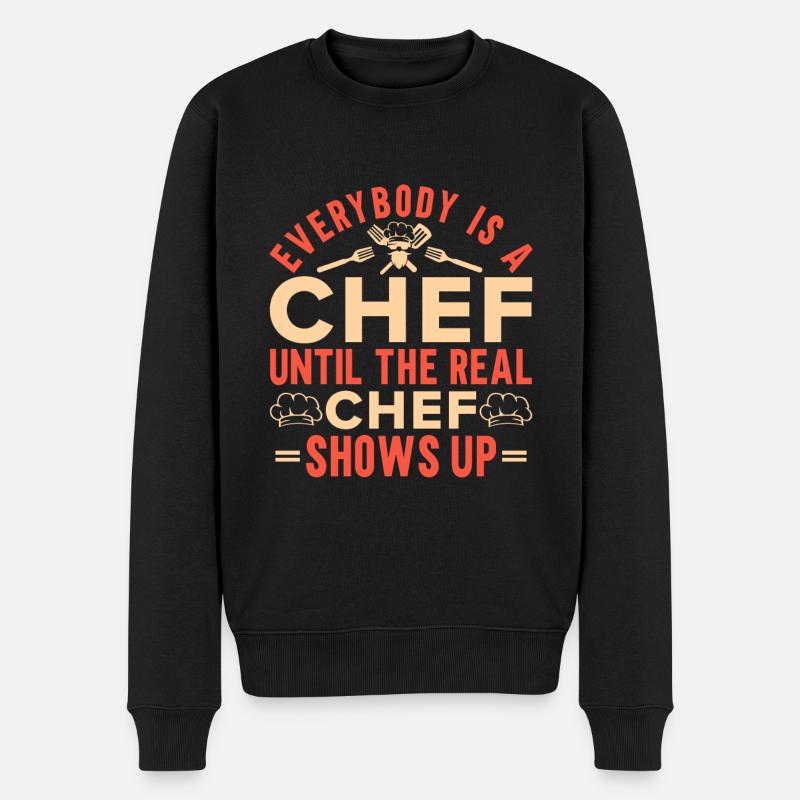 Chef Citation Cadeau Drôle Chef - Pull Premium bio Homme - noir