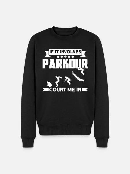 Parkour Gift Freerunning Parkour Runner - Men's Premium Organic Jumper - black