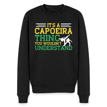 Capoeira Cadeau Brésil Arts Martiaux Capoeira - Pull Premium bio Homme - noir - Devant - Nico (187cm)