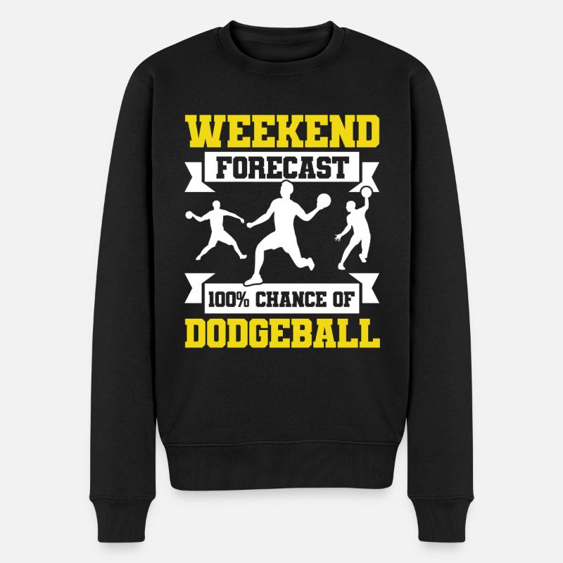 Dodgeball Player Gift Ball Jeux de Dodgeball - Pull Premium bio Homme - noir