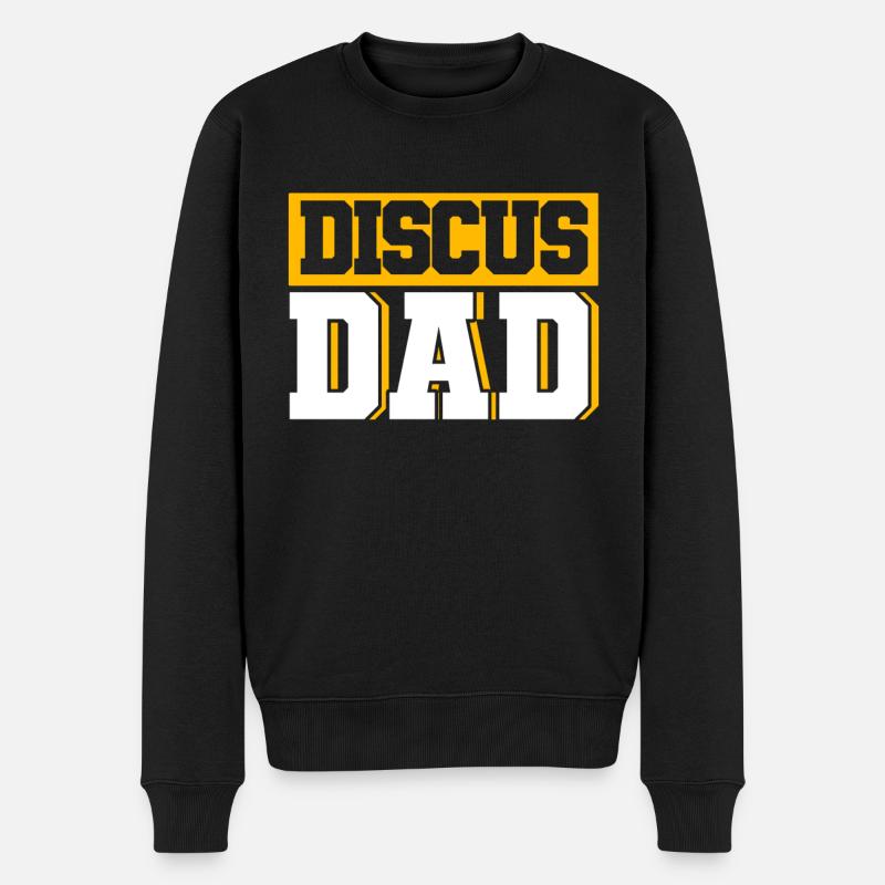 Diskuswerfen Diskuswerfer Geschenk - Männer Premium Bio Pullover - Schwarz