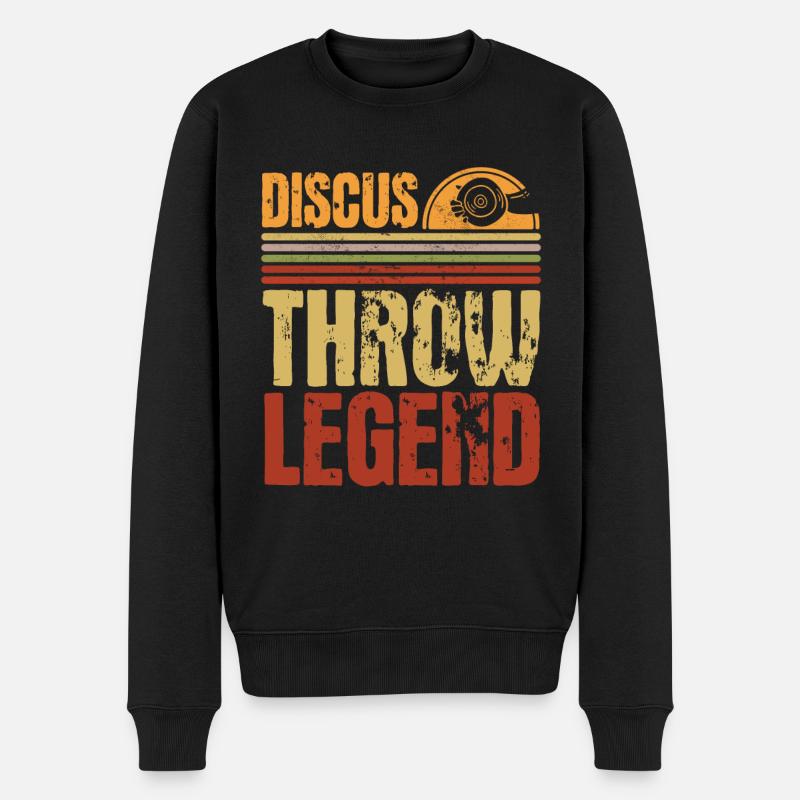 Discus Throw Discus Thrower Cadeau - Pull Premium bio Homme - noir