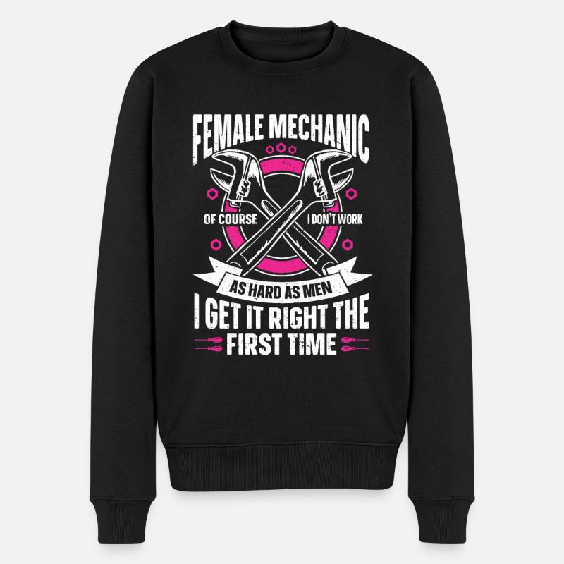 Mécaniciennes - Pull Premium bio Homme - noir