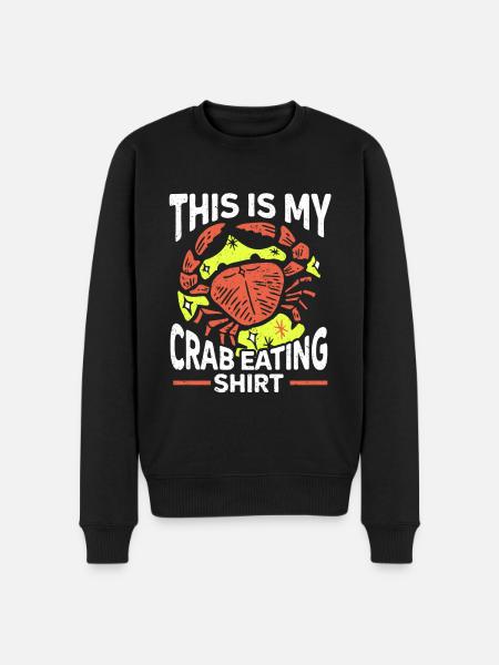 Seafood lover gift seafood - Men's Premium Organic Jumper - black