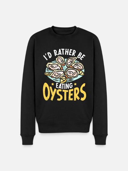 Seafood lover gift seafood - Men's Premium Organic Jumper - black
