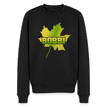 Ahornblatt Bobbi - Männer Premium Bio Pullover - Schwarz - Vorne - Nico (187cm)