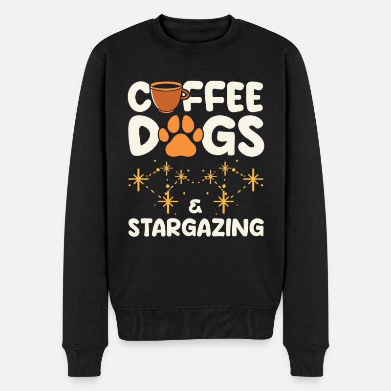 Stargazer Gift Kosmologie Stargazing - Männer Premium Bio Pullover - Schwarz