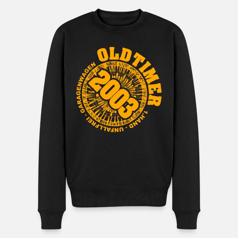 Papa 2003 - Männer Premium Bio Pullover - Schwarz