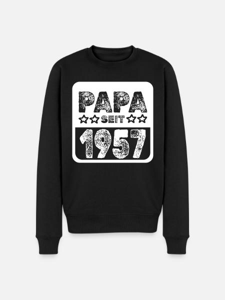 Witzig 1957 - Männer Premium Bio Pullover - Schwarz