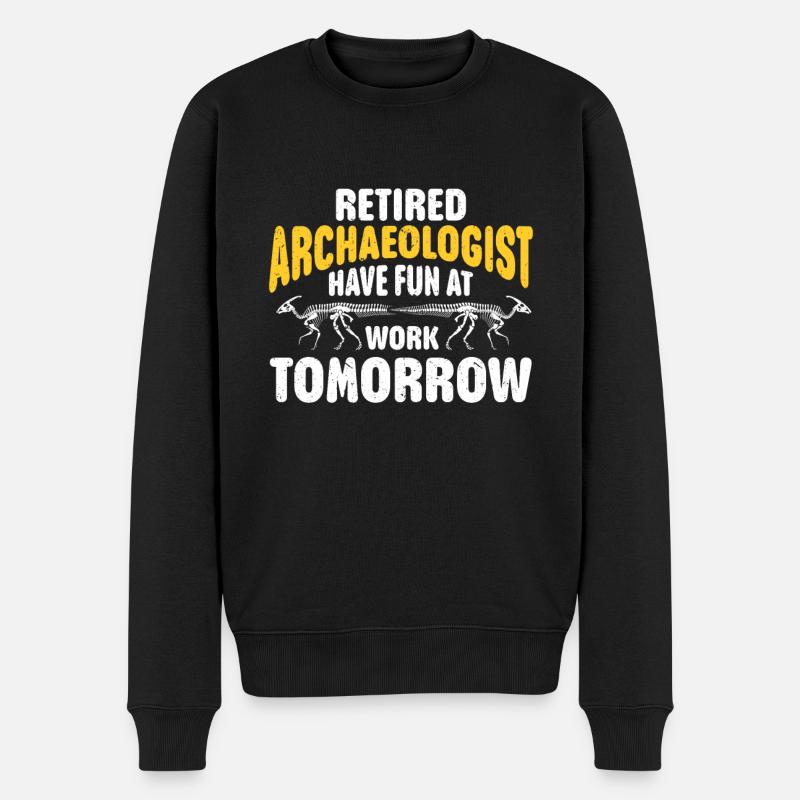 Archäologe Geschenk Archäologie - Männer Premium Bio Pullover - Schwarz